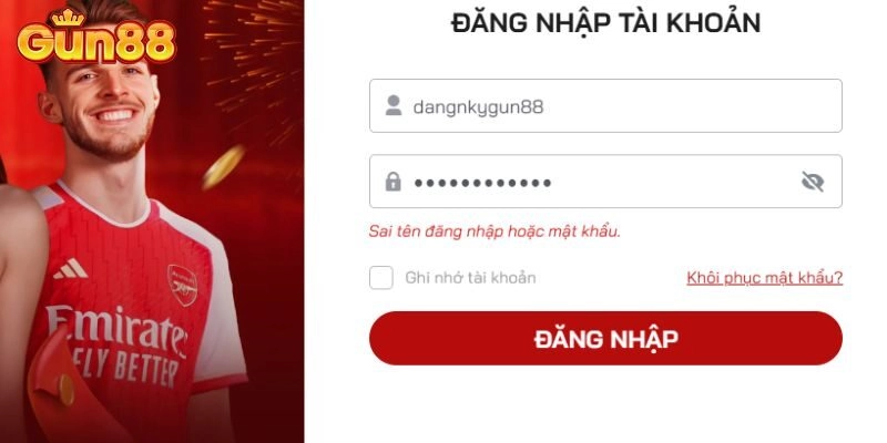 Các lưu ý quan trọng khi đăng nhập Gun88